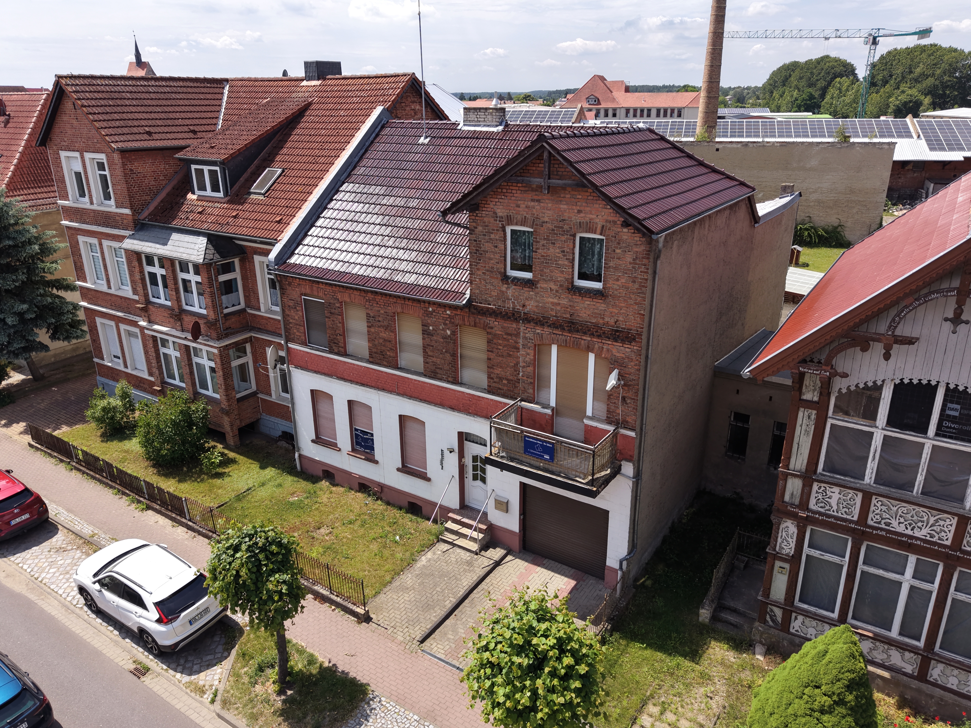 Stadtvilla aus der Vogelperspektive